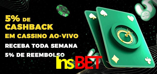 Promoções do cassino ao Vivo Insbet